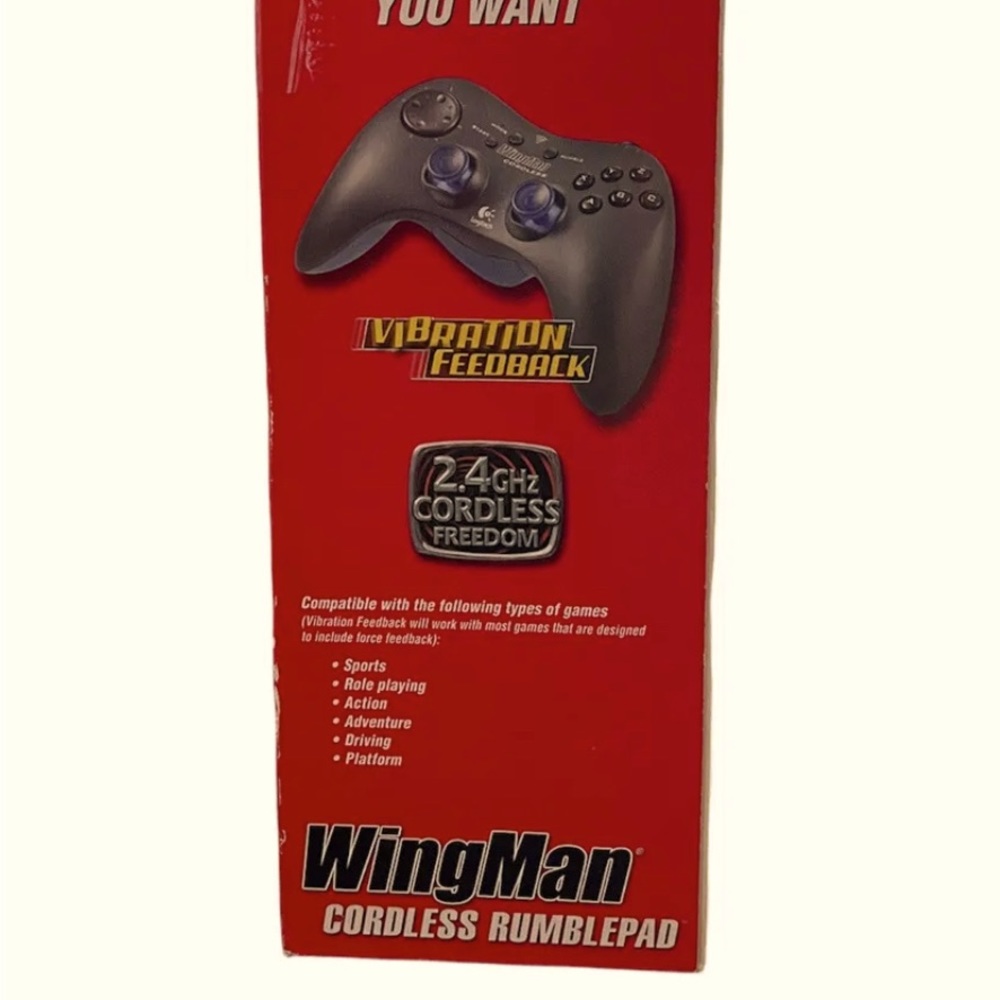 Logitech Wingman Cordless Rumblepad Wireless PC Controller. - Picture 2 of 8